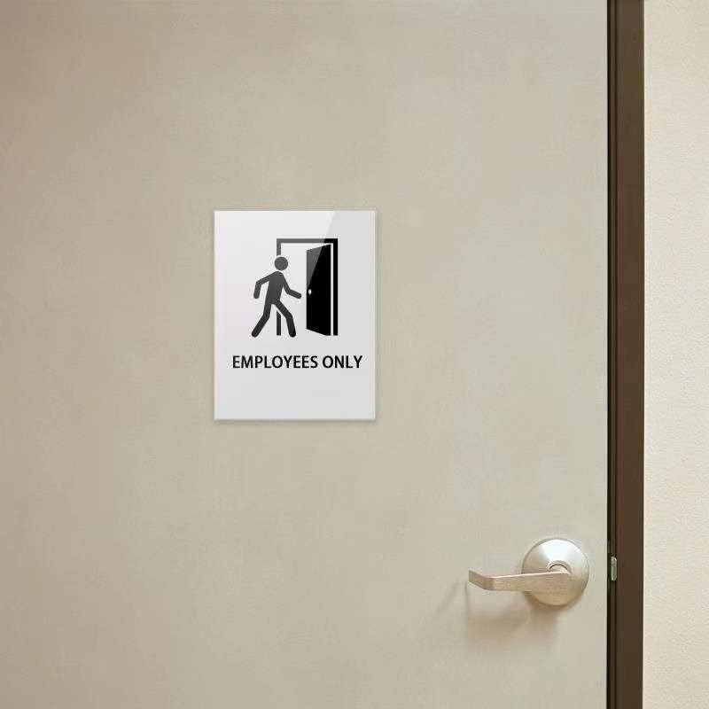 Ludery Acrylic Sign Holder 8.5 x 11 Wall Mount, Wall Mount Sign Holders, Clear Acrylic Frame with 3M Tape Adhesive, Plastic Wall Sign Holder for Office, Home, Restaurant-Vertical (10 Pack) - Image 5